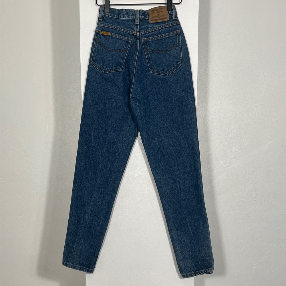 Vintage Jordache Women's Dark Blue Straight Jeans - Picture 8 of 11